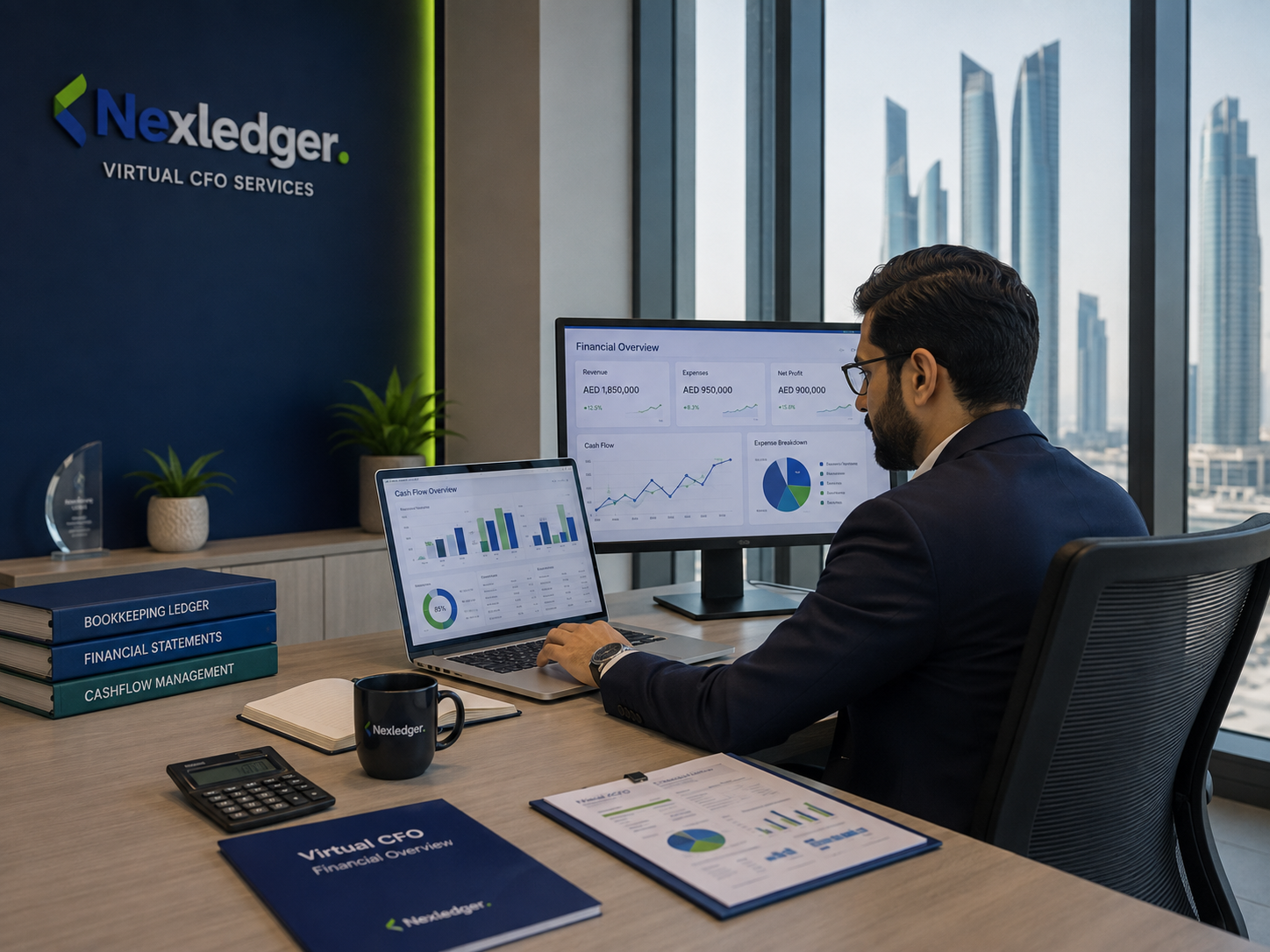 Virtual CFO and accounting services at Nexledger UAE
